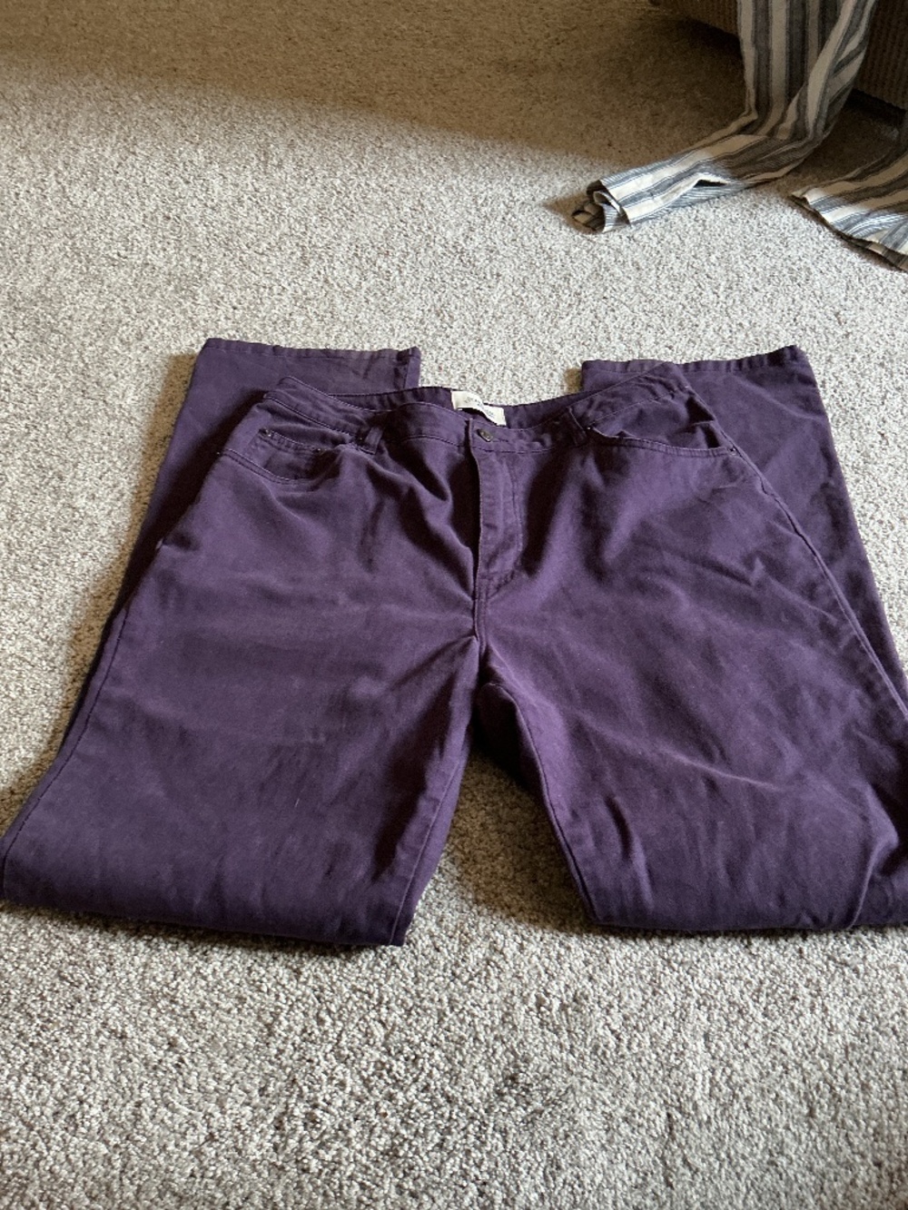 St. John’s Bay Eggplant Jeans Sz 12